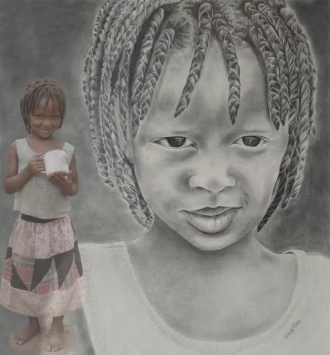 African Princess<br>70 x 65 cm