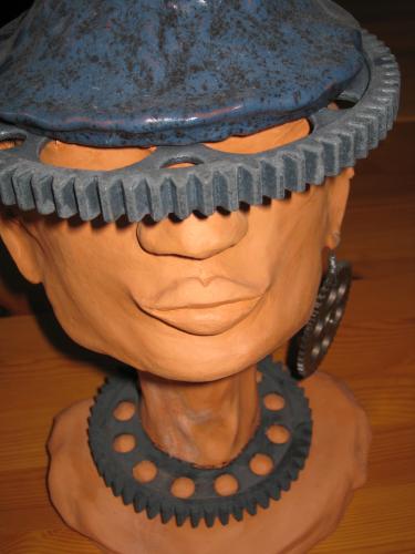 Cogwheel Charley<br>Ceramic  Steel<br>29 cm