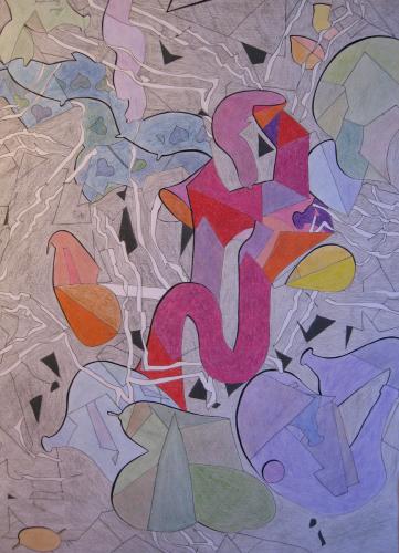Digestive System Abstract<br>59 x 43 cm
