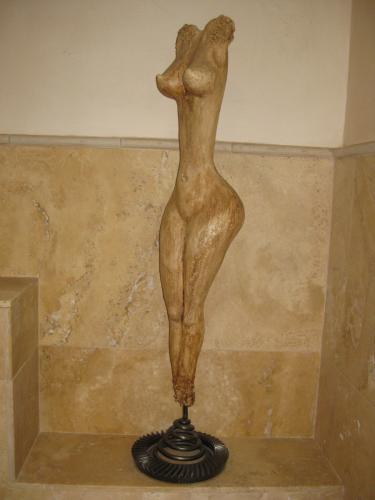 Aphrodite<br>Cretestone on metal stand<br>figure 80 cm<br>figure with stand 93 cm